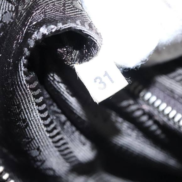 PRADA Hand Bag Nylon Khaki Silver Auth 103571 - Picture 11 of 16